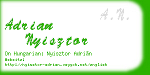adrian nyisztor business card